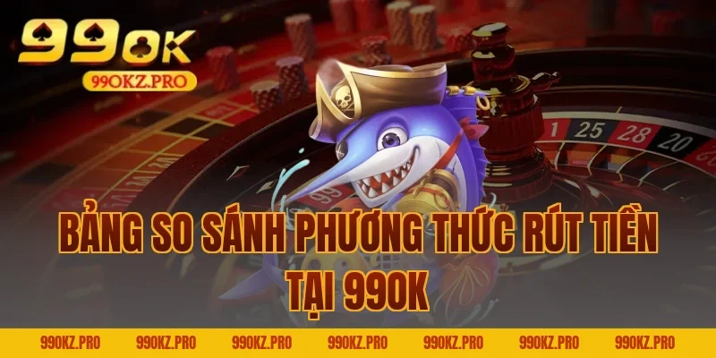 Bảng So Sánh Phương Thức Rút Tiền Tại 99OK